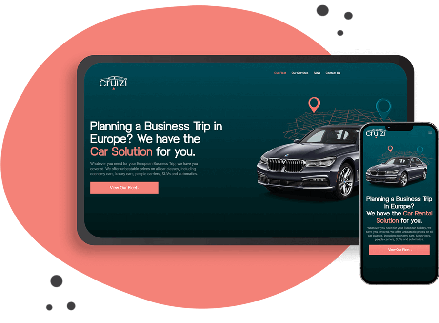 Responsive Web Design for Car Rental company based in Bratislava, Slovakia.